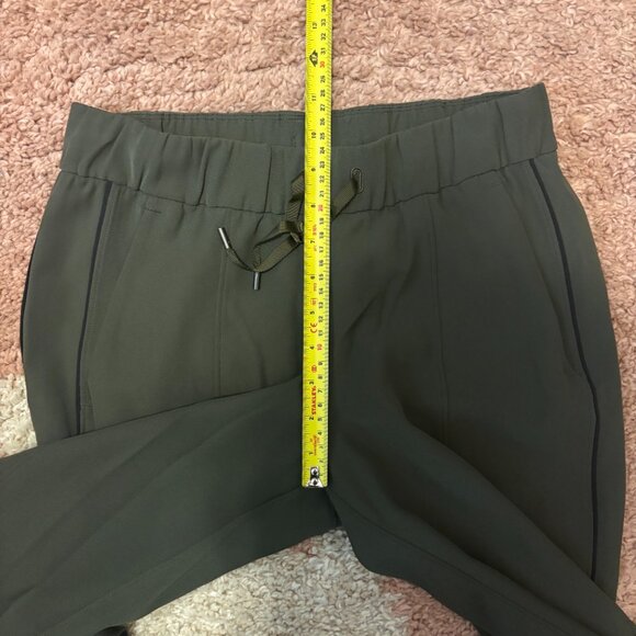 LULULEMON ON THE RIGHT TRACK DEEP GREEN SPLIT HEM PANTS SEE MEASUREMENTS - Picture 12 of 12
